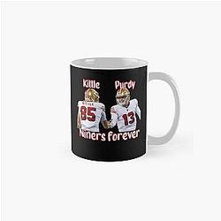 Brock Purdy and George Kittle Celebration Niners Forever Classic Mug