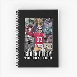 Brock Purdy The Eras Tour Spiral Notebook