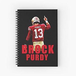 Brock Purdy Spiral Notebook