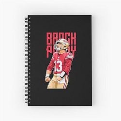 Brock Purdy After Touchdown Bold Spiral Notebook