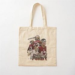 Vintage 90s Brock Purdy Cotton Tote