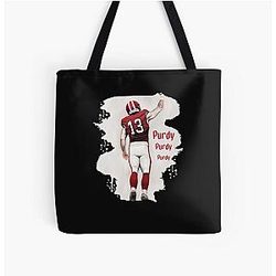 Brock Purdy All Over Print Tote Bag
