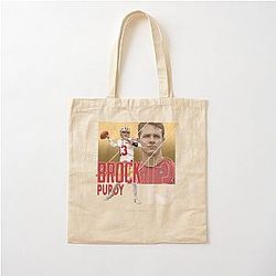 Brock Purdy Cotton Tote Bag