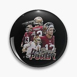 Vintage 90s Brock Purdy Pinback Pin