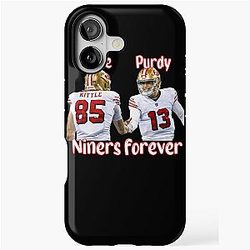 Brock Purdy and George Kittle Celebration - Niners Forever Tough Case