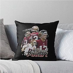 Vintage Block Purdy Throw Pillow