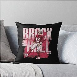 Brock Purdy Football Throw Pillow