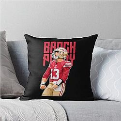 Brock Purdy After Touchdown Bold Throw Pillow