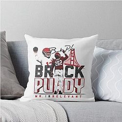 Brock Purdy San Francisco Mr Relevant Throw Pillow