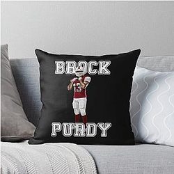 Brock Purdy Throw Pillow