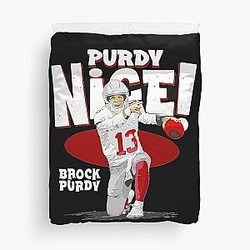 Brock Purdy Nice Duvet Cover