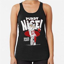 Brock Purdy Nice Racerback Tank Top