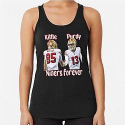 Brock Purdy and George Kittle Celebration San Francisco 49ers Racerback Tank Top