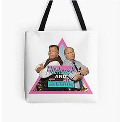Brooklyn Nine Nine Hitchcock And Scully Retro Vintage 80's Inspired Brooklyn Nine Nine Design All Over Print Tote Bag