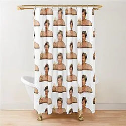 Brooklyn Nine Nine Jake crying with a burrito shower curtain