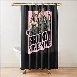 Brooklyn Nine Nine Pink Logo Classic T Shirt Shower Curtain