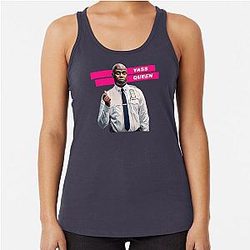 Yass Queen Captain Holt Gay Card Brooklyn Nine Nine Racerback Tank Top