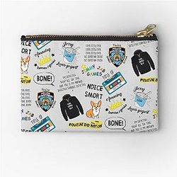 Nine Doodle Zipper Pouch