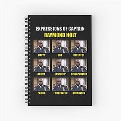 Expressions of Raymond Holt - Brooklyn Nine Nine Notebook