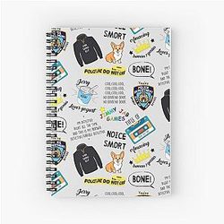 Nine Doodle Spiral Notebook