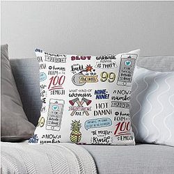 Brooklyn Nine Nine TV Show Art Throw Pillow