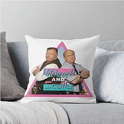 Brooklyn Nine-Nine Hitchcock And Scully Retro Vintage 80's Inspired Design, Brooklyn Nine-Nine Stickers, T-Shirt, Poster Throw Pillow