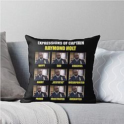Expressions of Raymond Holt Brooklyn Nine Nine Throw Pillow
