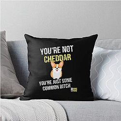 You are not cheddar - funny Holt quote - great Brooklyn Nine Nine Throw Pillow