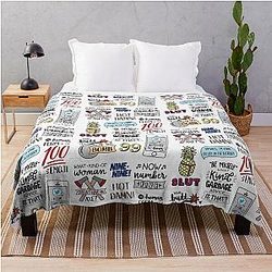 Brooklyn Nine Nine TV Show Art Throw Blanket