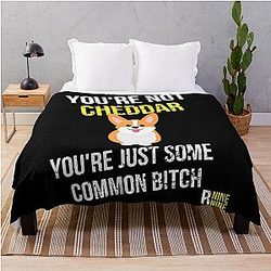 You are not cheddar - funny quote - Brooklyn Nine Nine Throw Blanket