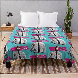 Yass Queen Captain Holt Gay Card Brooklyn Nine Nine Throw Blanket