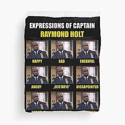 Expressions of Raymond Holt Brooklyn Nine Nine Duvet Cover
