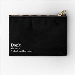 Bryson Tiller Aesthetic Motivational Hip Hop R&B Quote Lyrics Black Pouch