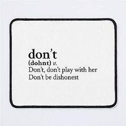 Don't by Bryson Tiller Stick the Song mouse Pad
