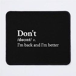 Bryson Tiller Aesthetic Motivational Hip Hop R&B Black Mouse Pad
