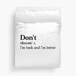 Bryson Tiller Aesthetic Motivational Hip Hop R&B Lyrics Duvet Cover