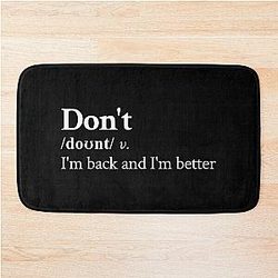 Bryson Tiller Aesthetic Motivational Hip Hop R&B Black Bath Mat