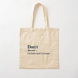 Bryson Tiller Aesthetic Motivational Hip Hop R&B Cotton Tote Bag