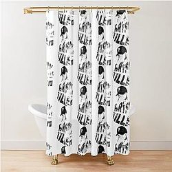 Bryson Tiller Rapper Typography Shower Curtain