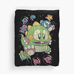 Bubble Bobble Vintage Action Duvet Cover