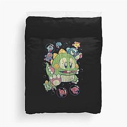 Bubble Bobble Vintage Action Duvet Cover becomes Bubble Bobble Vintage Duvet Cover