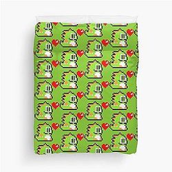 Pixel Bubble Bobble Duvet Cover