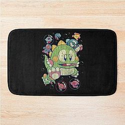Bubble Bobble Vintage Action Bath Mat{}