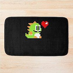 Pixel Bubble Bobble Classic T Shirt Bath Mat