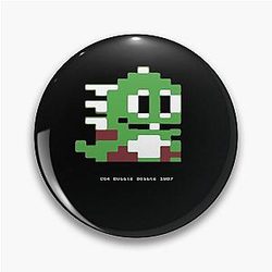 Bubble Bobble Dinosaur Pin