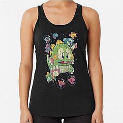 Bubble Bobble Vintage Racerback Tank Top
