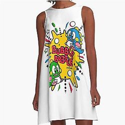 Bubble Bobble A Line Dress