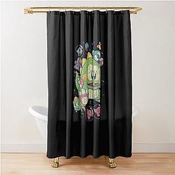 Bubble Bobble Vintage Shower Curtain
