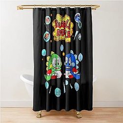 Bubble Bobble Shower Curtain for the 90s