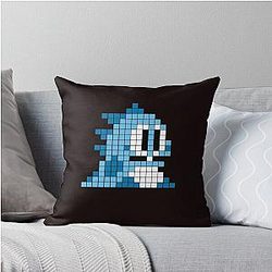 Bubble Bobble Pixel Art Throw Pillow